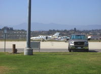 N441MT @ CMA - 1982 Cessna 441 CONQUEST, two Garrett Airesearch TPE331-8-401S/402S turboprops flat rated to 635.5 shp each - by Doug Robertson