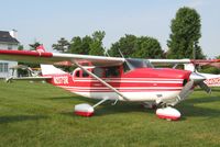 N207SR @ 2D7 - Father's Day fly-in at Beach City, OH.  I did not skew this photograph - that's one long Cessna!
