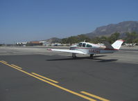 N5828S @ SZP - 1964 Beech S35 BONANZA, Continental IO-520-B 285 Hp, taxi - by Doug Robertson