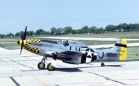 N51JL @ UGN - P-51D 44-73849 at the Antique Aircraft Association Fly in.  Destroyed in fatal crash 11/17/84
