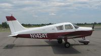 N1424T @ I95 - Nice Cherokee on the ramp at Hardin Co., OH - by Bob Simmermon