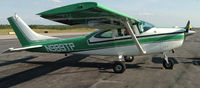 N989TP @ DAN - 1966 Cessna 182J in Danville Va. Her name is 'GUMBY'. Cool Color! - by Richard T Davis
