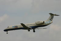 G-EMBG @ BRU - flight BE7181 is descending to rwy 25L (no sun)