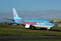 G-THOL @ BOH - THOMSONFLY 737-36N
