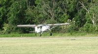 N77224 @ OH36 - Arriving for breakfast at Riverside, OH fly-in - by Bob Simmermon
