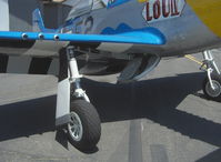 N51TK @ SZP - 1944 North American F-51D MUSTANG, Rolls-Royce V-1650-7 1,490 Hp. Gun ports and retractible main gear, Limited class - by Doug Robertson