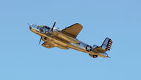 N1042B @ KFTG - B-25 Climb Out, EAA Fly In, Front Range - by John Little