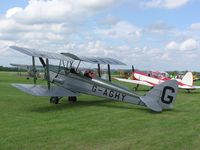 G-AGHY @ EGWN - Tiger Moth at Charity Moth day at Halton