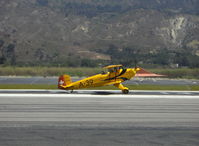 N609BJ @ SZP - 1963 Bucker Jungmann C.A.S.A. 1.131, Lycoming IO-360 180 Hp, full inverted systems, landing roll Rwy 22 - by Doug Robertson