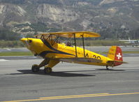 N609BJ @ SZP - 1963 Bucker Jungmann C.A.S.A. 1.131, Lycoming IO-360 180 Hp, inverted systems, taxi - by Doug Robertson
