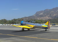 N4995C @ SZP - 1949 North American T-6G TEXAN 'Thirsty Girl', P&W R-1340 600 Hp, taxi back - by Doug Robertson