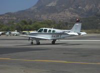 N43KT @ SZP - 1993 Beech A36 TURBO BONANZA, Continental GTSIO-520 upgrade, 375 Hp, taxi - by Doug Robertson