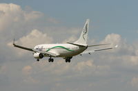 5A-DMG @ BRU - flight 8U 924 is descending to rwy 25L