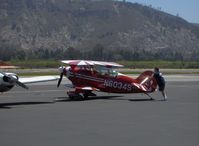N6034S @ SZP - Christen PITTS S-2B, Lycoming AEIO-540 260 Hp, spotting to transient ramp - by Doug Robertson