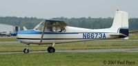 N6673A @ PVG - Taxiing in under a fleeting break in the clouds