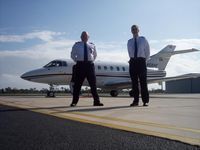 N56BE @ KSUA - Bill and Mike - by Bill Mackinzie