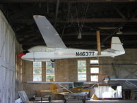 N4637T @ KSYN - Glider inside the main hangar at Stanton. - by Mitch Sando