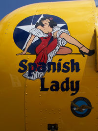 N66TY @ KFTG - Port Side Nose Art - by Bluedharma