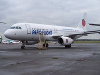 D-ARFD @ SEN - D-ARFD was stored at Southend Airport, England after Aeroflight ceased flying. She is now LZ-MDT flying with Air VIA Bulgarian Holidays