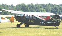 N2673E @ 2D1 - Military 7AC at Aeronca/T-craft fly-in, Alliance, OH - by Bob Simmermon