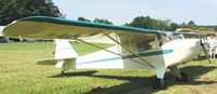 N44342 @ 2D1 - Aeronca/T-craft fly-in at Alliance, OH - by Bob Simmermon