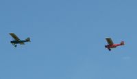 UNKNOWN @ 2D1 - Pietenpol formation (N899DE & N899FP) over Alliance-Barber field during the Aeronca/T-Craft fly-in
