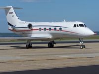 N183PA @ OQU - N183PA catches the sun on the civil terminal ramp at Quonset Point, Rhode Island. Always nice to see a GII - by Geoff Cook