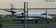 N591MA @ ECG - Yes, again with the fences.  Just can't help myself