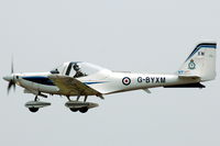 G-BYXM @ EGWC - Grob G115E Tutor climbing - by Henk van Capelle