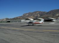 N5443L @ SZP - 1980 Cessna 152, Lycoming O-235-L2C 110 Hp (high-compression engine for 100LL fuel), taxi to Rwy 22 - by Doug Robertson