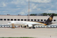 N429UP @ KRFD - Boeing 757-200F - by Mark Pasqualino
