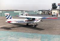 N5986J @ CNO - Rolling out of paint shop, early 1990's - by Roger Ritchie