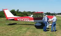 N2430U @ 42I - That's my dad (L), who owned this plane in the 70's and Forrest Garey (R), the current owner.  This is the first time Dad & I have seen this plane in 30 years.  Breakfast/Lunch fly-in at Zanesville, OH.