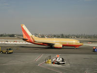 N731SA @ LAX - Southwest 737-7H4 in old colors and winglets pushed back  and ready to taxy @ LAX - by Steve Nation