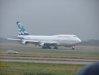 TF-AME @ EGCC - at manchester on a hazy day