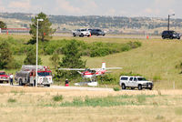 N78011 @ KAPA - See previous picture description, this is a wider view of how close to the highway they were - by John Little
