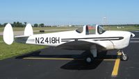 N2418H @ DLZ - At the Delaware, OH breakfast fly-in