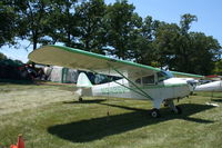 N5496V @ KOSH - Taylorcraft BC-12-D - by Mark Pasqualino