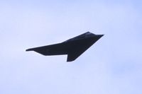 UNKNOWN @ DVN - F-117A fly by at the Quad Cities air show - by Glenn E. Chatfield