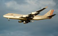 HL7420 @ LOWW - Asiana Cargo Boeing 747-48EF at final approach in vienna