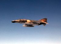 66-7596 - Shot taken from the window of a KC-135 after refueling.
