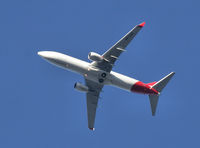 VH-VXE - QANTAS on descent into Brisbane from the South, about 20km out