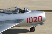 N117MG @ CID - Taxiing to the ramp past the control tower - close up - by Glenn E. Chatfield