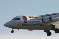 OO-DJV @ BRU - early arrival of flight SN2268 (rwy 25L)