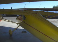 N140BL @ SZP - Cessna 140 ragwing, antennas & red strobe - by Doug Robertson
