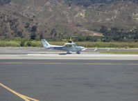 N5266R @ SZP - 1974 Cessna 172M, Lycoming O-320-E2D 150 Hp, landing roll Rwy 22 - by Doug Robertson
