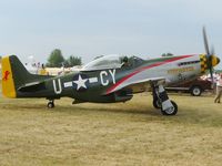 N5428V @ OSH - Mustang pen at Airventure '07 - by Bob Simmermon