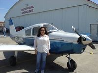 N244SD @ KFCH - Joann Bowers with N244SD - by Tom Bowers