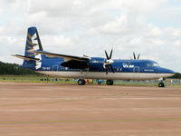 OO-VLV @ EGVA - Fokker 50/VLM/RIAT Fairford - by Ian Woodcock