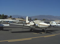 N450W @ SZP - 1958 Beech 95 TRAVEL AIR, two Lycoming O&VO-360 180 Hp each - by Doug Robertson